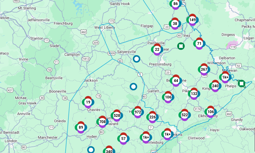 Thousands wake up without power after night of heavy storms