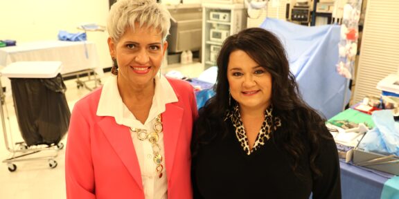 Under the direction of Professor Misha Herndon, Program Director (right), and Professor Meloney McRoberts, Clinical Coordinator (left), Southern West Virginia Community & Technical College’s Surgical Technology Program has received continued accreditation through 2035.
