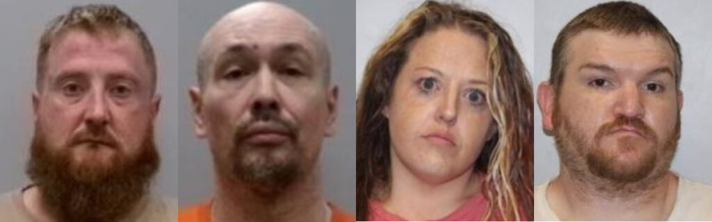 Matthew Ryan "Red" Addington, Ashley Linden Beverly Jr., Brittany Chantae Rose and Cody Allen Rose