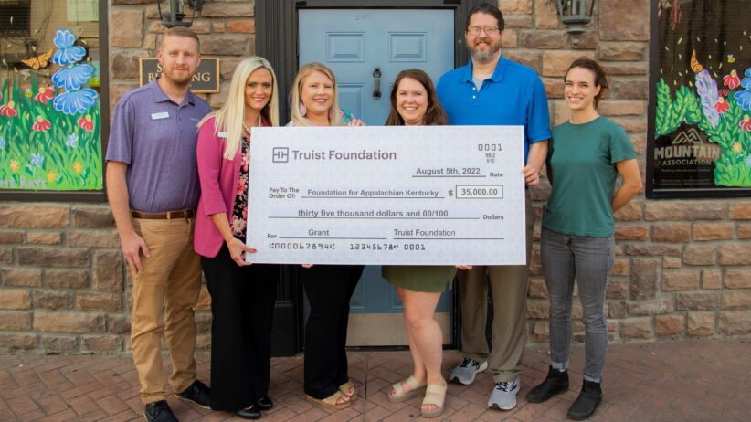 The Truist Foundation presented a $35,000 grant to the Foundation for Appalachian Kentucky's crisis fund to be used for immediate and long-term needs of flood victims.
