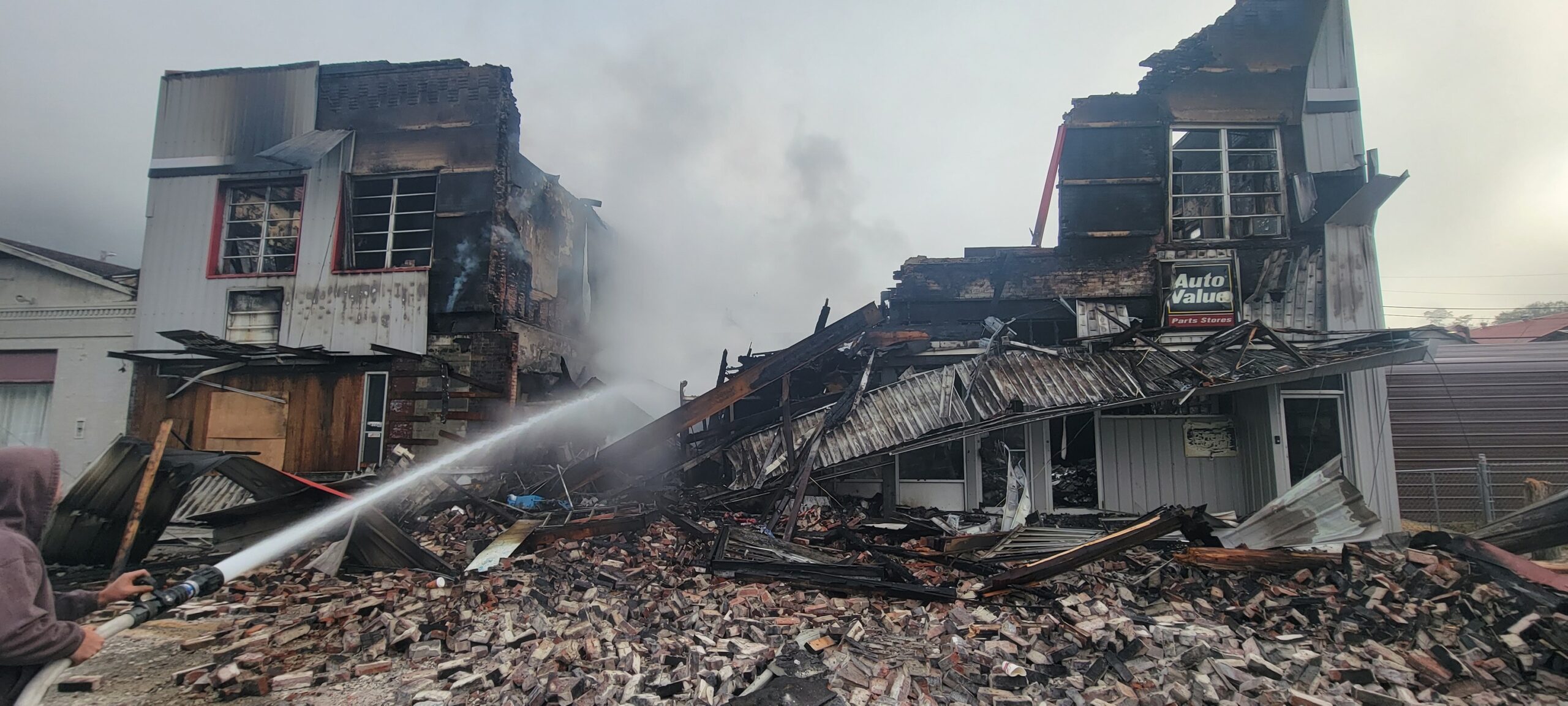 Firefighters injured in building collapse